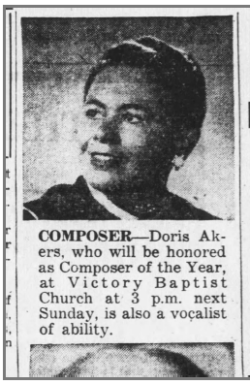 MAKING HISTORY: Doris Akers, Miss Gospel Music